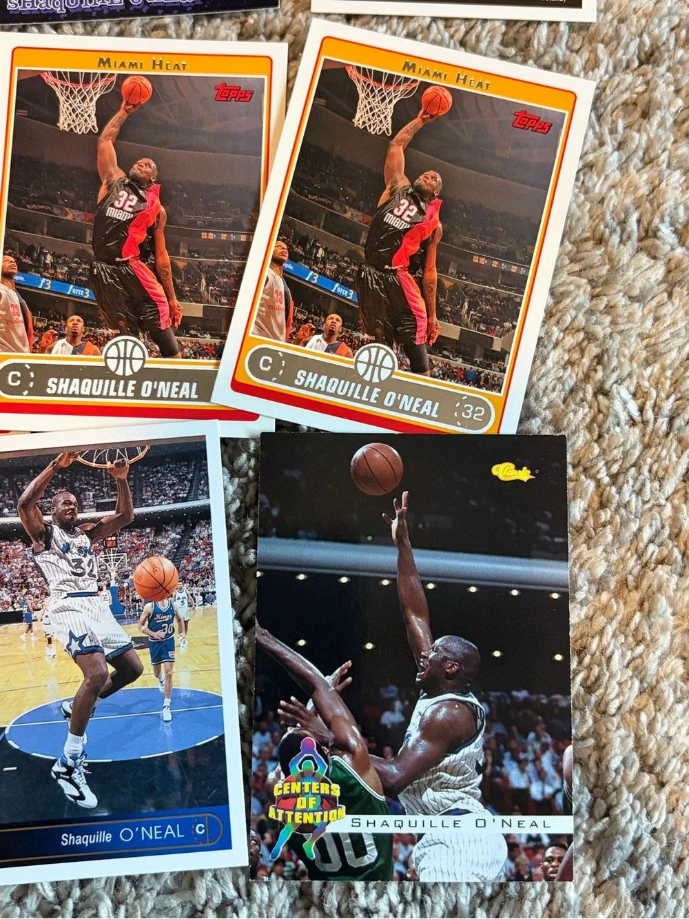 Shaquille O’Neal lot of 23 basketball card Orlando Magic LSU Tigers
